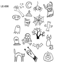 Load image into Gallery viewer, BalleenShiny Luminous Tattoos Glow In The Dark Children&#39;s Temporary Tattoos Kids Christmas Fluorescent Waterproof Cute Stickers