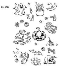 Load image into Gallery viewer, BalleenShiny Luminous Tattoos Glow In The Dark Children&#39;s Temporary Tattoos Kids Christmas Fluorescent Waterproof Cute Stickers