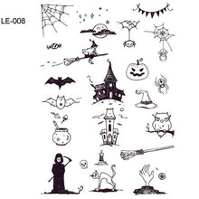 Load image into Gallery viewer, BalleenShiny Luminous Tattoos Glow In The Dark Children&#39;s Temporary Tattoos Kids Christmas Fluorescent Waterproof Cute Stickers