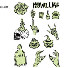 Load image into Gallery viewer, BalleenShiny Luminous Tattoos Glow In The Dark Children&#39;s Temporary Tattoos Kids Christmas Fluorescent Waterproof Cute Stickers