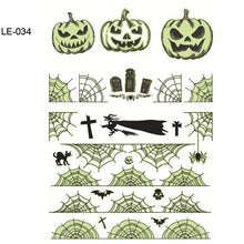 Load image into Gallery viewer, BalleenShiny Luminous Tattoos Glow In The Dark Children&#39;s Temporary Tattoos Kids Christmas Fluorescent Waterproof Cute Stickers