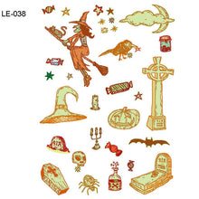 Load image into Gallery viewer, BalleenShiny Luminous Tattoos Glow In The Dark Children&#39;s Temporary Tattoos Kids Christmas Fluorescent Waterproof Cute Stickers