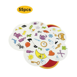 2019 spot symbol cards game 80mm English version education toys with metal box for family activities party enjoy it board game