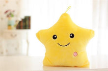 Load image into Gallery viewer, 34CM Creative Toy Luminous Pillow Soft Stuffed Plush Glowing Colorful Stars Cushion Led Light Toys Gift For Kids Children Girls