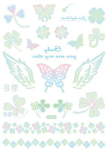 Load image into Gallery viewer, BalleenShiny Luminous Tattoos Glow In The Dark Children&#39;s Temporary Tattoos Kids Christmas Fluorescent Waterproof Cute Stickers