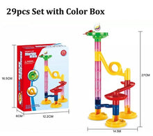 Load image into Gallery viewer, 29/80/105pcs Set DIY Construction Marble Race Run Track Building Blocks Kids Maze Ball Roll Toys Christmas Gift