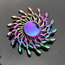 Load image into Gallery viewer, Finger Spinner Office Anxiety Relief Stress Fidget Gyro Flower / Tower / Spider Metal Hand Spinner Tri Spinner Model