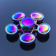 Load image into Gallery viewer, Finger Spinner Office Anxiety Relief Stress Fidget Gyro Flower / Tower / Spider Metal Hand Spinner Tri Spinner Model