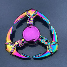 Load image into Gallery viewer, Finger Spinner Office Anxiety Relief Stress Fidget Gyro Flower / Tower / Spider Metal Hand Spinner Tri Spinner Model
